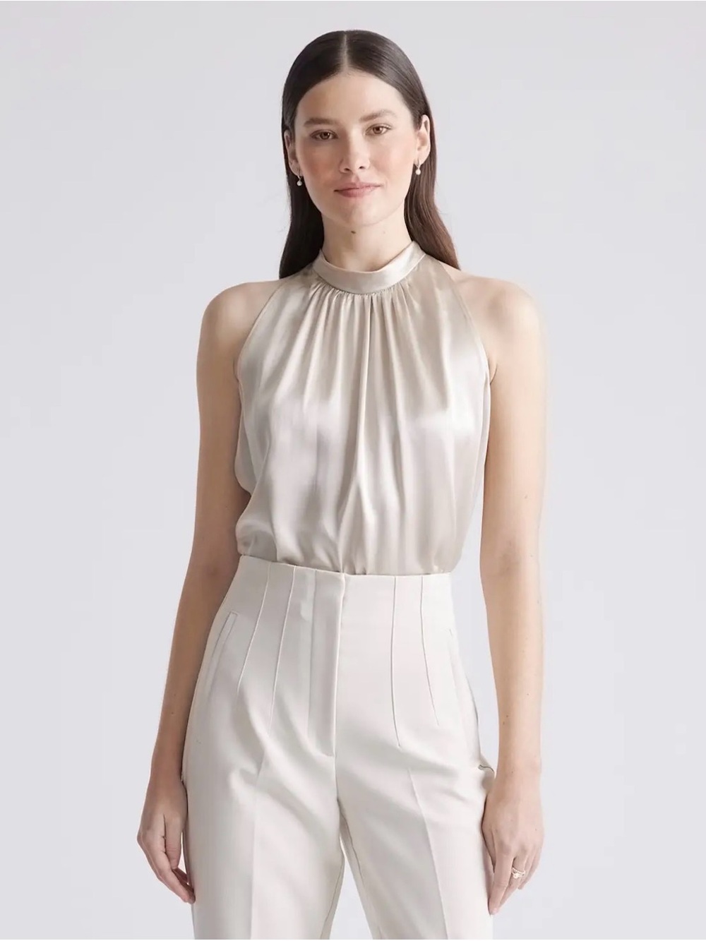 Quince Washable Silk Halter Top